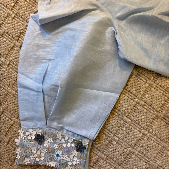 Elegant Light Blue Maxi Dress - Picture 7 of 7